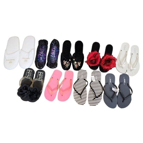 Women's Sandal / Slipper / Flip Flop Reseller Lot 9 Pair - Picture 1 of 16